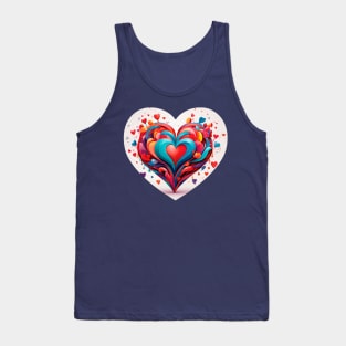 Heart with shapes Tank Top